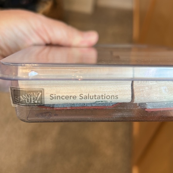 Stampin’ Up! Set of 8 stamps. Sincere Salutations. 2005. Like new condition - Picture 3 of 3